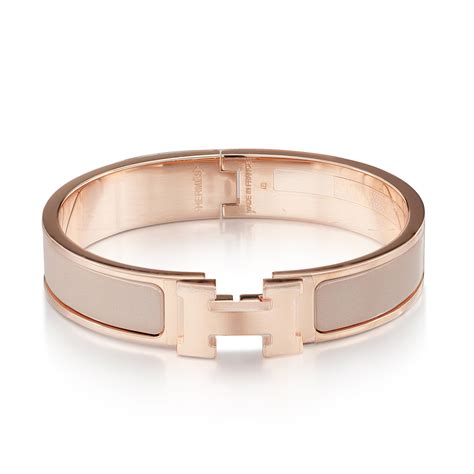 hermes rose gold clic bracelet|authentic hermes bracelets.